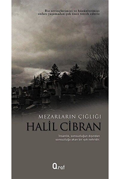 Araf Yayınları Mezarların Çığlığı - Halil Cibran 9786054533473