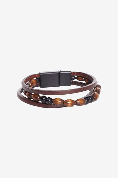 ALTINYILDIZ CLASSICS Men's Brown Leather Bracelet - Comfortable and Stylish