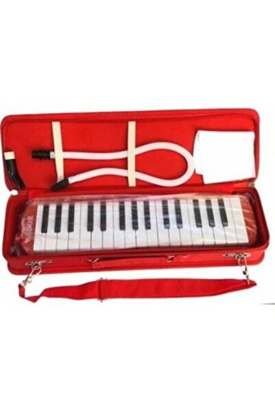 Südor Melodika 32 Tuşlu Kırmızı Renk Bez Çanta