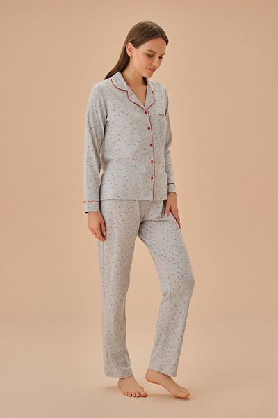 SUWEN Masculine Carousel Pajama Set