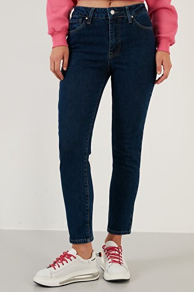 Lela Cotton Slim Fit High Waist Narrow Leg Jeans Denim Trousers 639loren