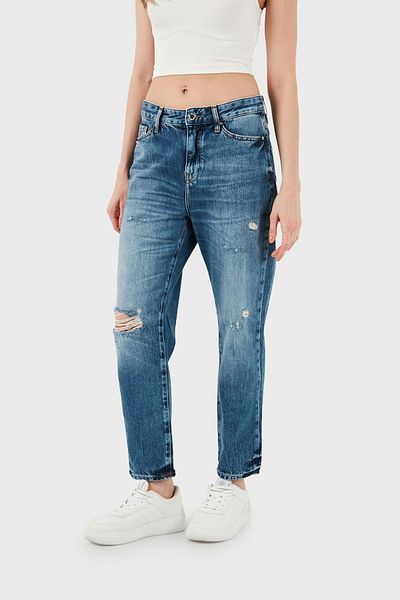 Armani Exchange High Waist J16 Boyfriend Jeans - DENIM Pants 3DYJ16GZ 05EK