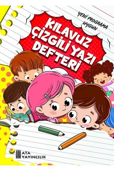 Ata Yayıncılık Dimensiune mare 1 Caiet de scris cu linii de ghidare pentru clasă - 3 bucăți