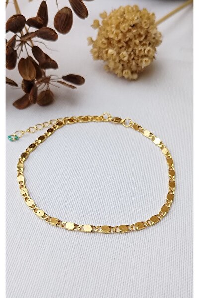 Bella Sera Studio Altın Kaplama Ezme Zincir Halhal