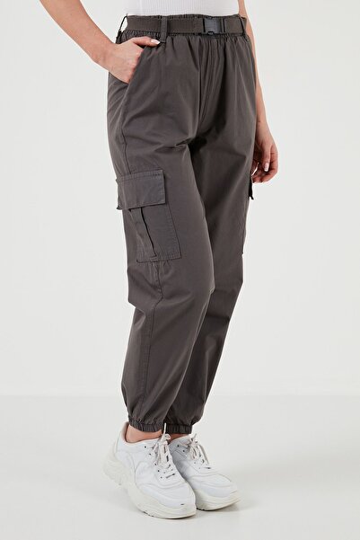 Lela Pantaloni sport de jogging din bumbac cu croiala normală PANTALONI 668YP50312S4