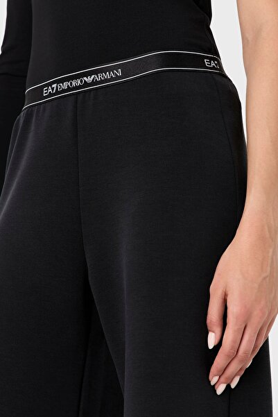 EA7 Logo Elastic Waistband Wide Leg Trousers PANT 3DTP70 TJDCZ 1200