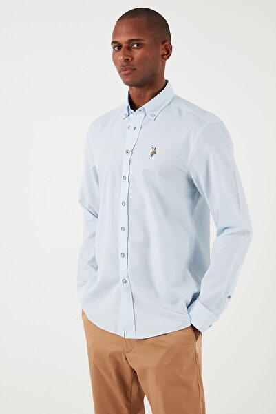 U.S. Polo Assn. U.S. Polo Düğmeli Yaka % 100 Pamuk Slim Fit Gömlek Erkek GÖMLEK G081SZ0041829841