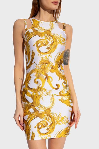 VERSACE JEANS COUTURE فستان قصير منقوش