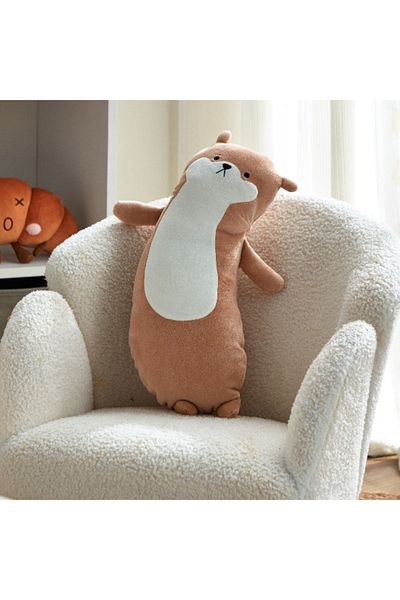 Home Box Playland Centaur Otter Shaped Cushion - 38x20 cm