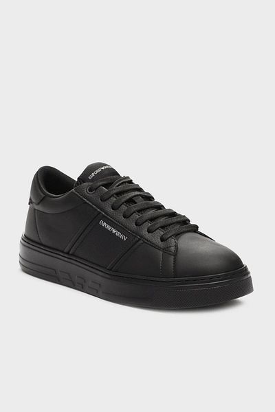 Emporio Armani Genuine Leather Sneaker Shoes Men SHOES X4X570 XN840 K001