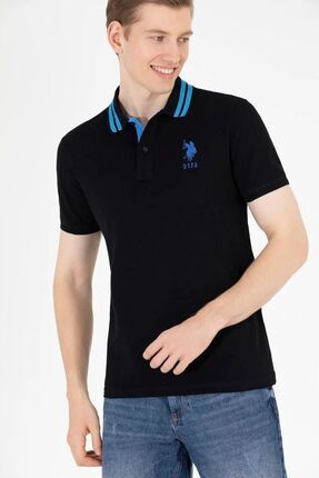 U.S. Polo Assn. U.s Polo Assn. Erkek Polo Yaka Siyah T shirt Fiyat Yorumlar Trendyol