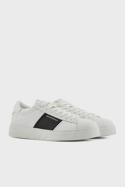 Emporio Armani Leather Sneakers Men's SHOES X4X570 XN840 K488