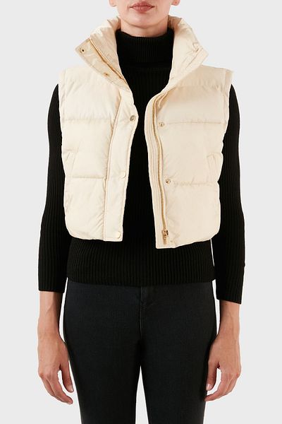 PİNKO Елек Pinko Regular Fit с яка Stand Jack Puffer Crop VEST 101734 A11P C16