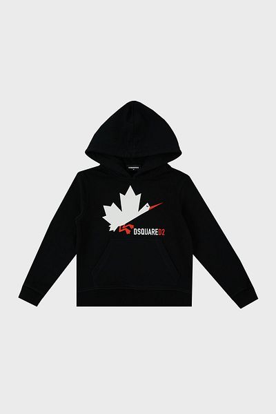 DSquared2 Hooded Cotton Kids Sweat - DQ0222 D002Y