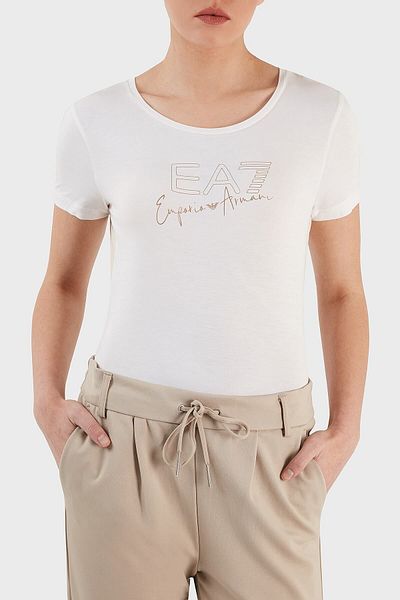 EA7 Μπλουζάκι με λεπτή εφαρμογή με λαιμόκοψη T-shirt 3rtt21 Tjkmz 1100