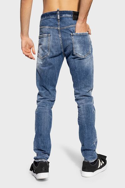 DSquared2 Men's Skinny Fit Logo Cotton Jeans - S74lb1436 S30309 470