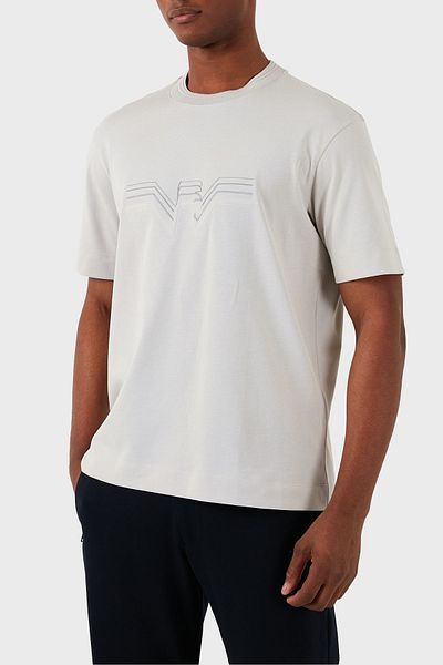 Emporio Armani Tricou din bumbac, cu croială normală, cu gâtul turn, tricou pentru bărbați 3D1T89 1JWZZ 0646