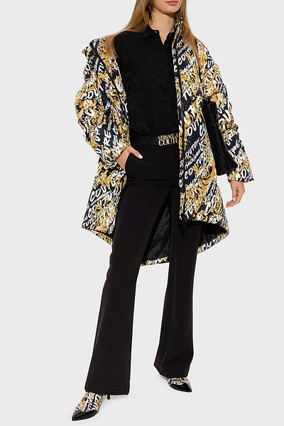 VERSACE JEANS COUTURE Versace Stretch κανονική μέση κανονική εφαρμογή Παντελόνι με φουσκωτό πόδι 73haa105 N0103 899