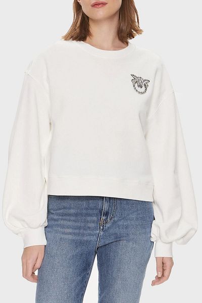 PİNKO Pinko Cotton Regular Fit Crew Neck Φούτερ Φούτερ 102827 A1R8Z15