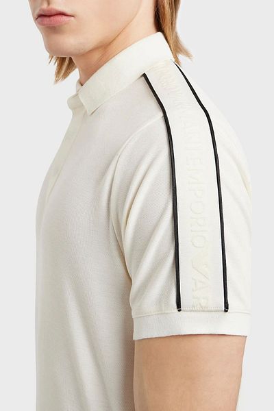 Emporio Armani Мъжка памучна тениска с поло яка, стандартна кройка, тениска с поло яка 3D1FM3 1JCYZ 0128