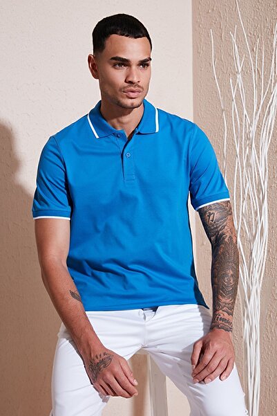 Buratti Men's Polo Neck Cotton T-Shirt - Regular Fit5902063