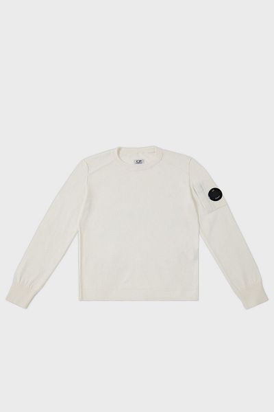C.P. COMPANY Детски памучен пуловер с кръгло деколте - SWEAT 10CKKN036 004037A 103