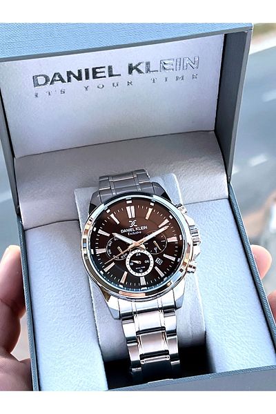 Daniel Klein Black Steel Band 3 Atm Men's Wristwatch - Dial Function, Special Boxed Edk.1.10692.1