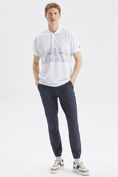 Nautica Ανδρικό μπλουζάκι πόλο - Classic Fit, 100% βαμβάκι, με κουμπιά επάνω, K35513T 1BW