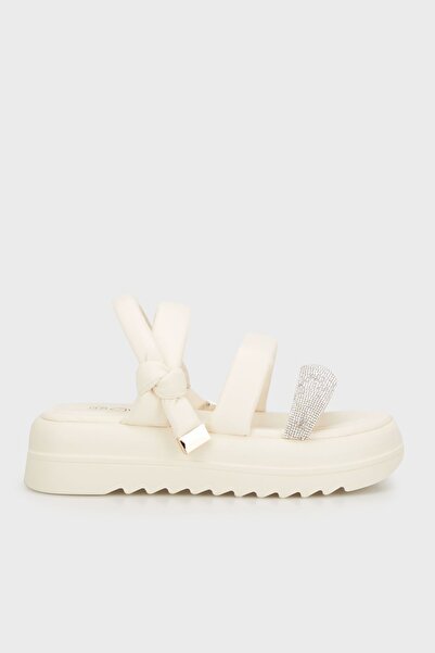 Guja Taş Detaylı Hakiki Deri Sandalet  SANDALET 38924Y374