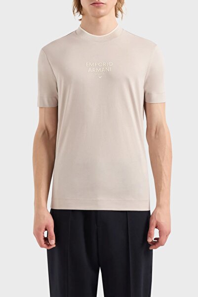 Emporio Armani Ανδρικό βαμβακερό μπλουζάκι με κανονική εφαρμογή - 3D1T73 1JPZ...