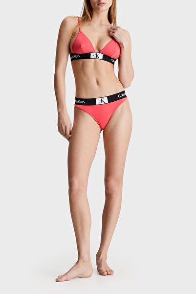 Calvin Klein Logolu Ayarlanabilir Omuz Askılı Bikini Üstü KW0KW02451TBK  BİKİNİ ÜSTÜ KW0KW02451