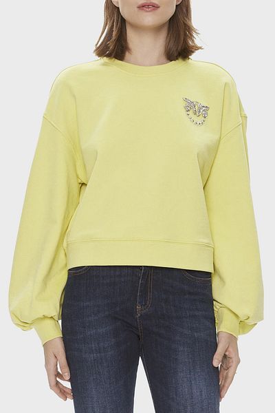 PİNKO Pinko Cotton Regular Fit Crew Neck Sweat SWEAT102827A1R8H23