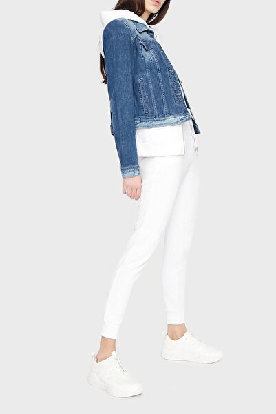 Armani Exchange Pantaloni sport Jogger din bumbac cu talie Pantaloni de damă 8nypba Yje5z 1100