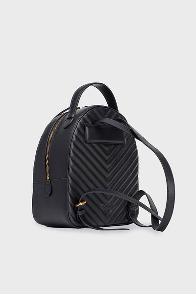 PİNKO Batoh z pravé kůže s logem Pinko BACKPACK 102530   A1J2 Z99Q
