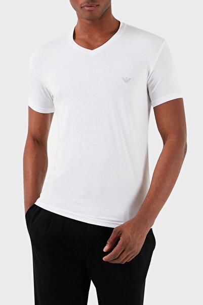Emporio Armani V Yaka Regular Fit T Shirt Erkek T SHİRT 112010 3F511 00010