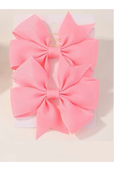 Atılgan Grp Pembe Bebek Ve Çocuk Klipsli Kurdele Toka Seti - 2'li Set