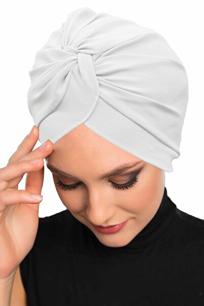 fidan bone Cross Hook Cream Ready Turban Hijab Εξωτερικό και Καπάκι πισίνας