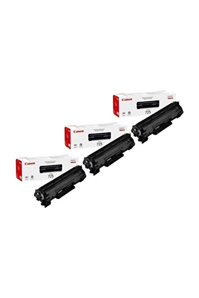 Canon 3 Adet Crg-725 Toner- I-sensys Lbp6000 - Lbp6000b -Lbp-6020 -Lbp6030w - Mf3010 Orjinal Toner-kutusuz