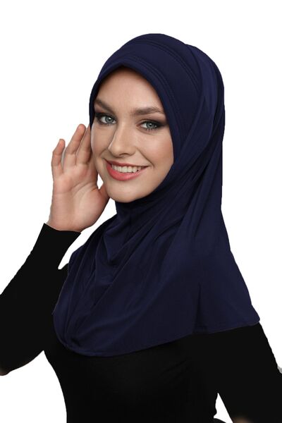 fidan bone غطاء رأس طبي جاهز من تاكماتيك باللون الأزرق الداكن، مناسب للصلاة و...