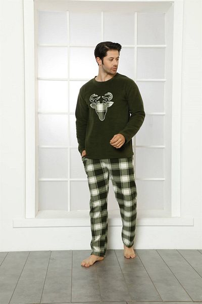 Akbeniz Ανδρική πιτζάμα WelSoft Fleece 6799