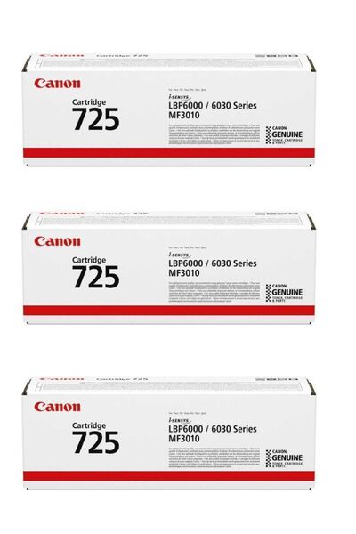 Canon Crg-725 I-sensys Lbp-6030b Orjinal Toner 3'lü Avantaj Paket 3*1,600 Say...