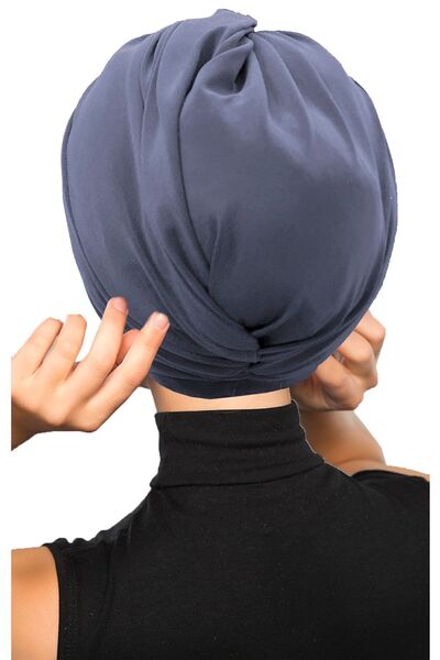 fidan bone Έτοιμο σκούρο γκρι τουρμπάνι Hijab Εξωτερικό και Καπάκι πισίνας με σταυρωτό γάντζο