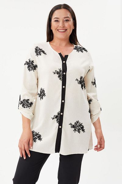 LİM Large Size Lim Linen Shirt