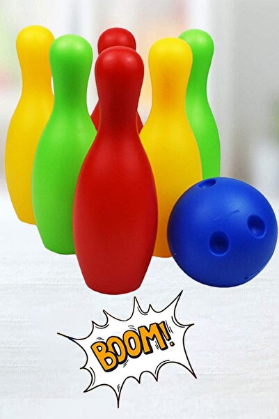 Factorial Bowling Oyuncak Takımı Renkli 8 Parça Çocuk Spor Oyuncakları Labut ...
