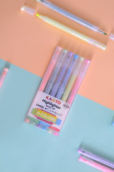 kagito Çift Taraflı Highlighter Set (6’lı)