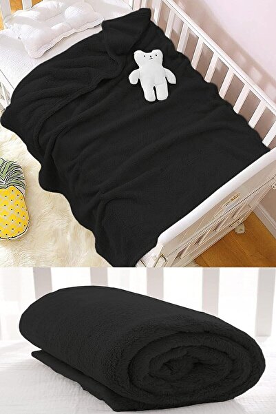 Bundeba Nomi Baby Blanket Black Newborn Baby Crib Stroller Swaddle Plush Blanket 100x120 Cm