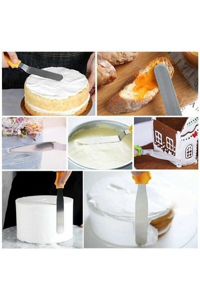 KanyonGrup Metal 3 Piece Cake Spreading Knife - Spatula Set