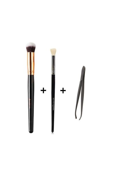 nascita Professional Oval Concealer Brush + Professional Headlamp Blending Br...