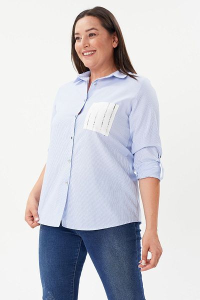 LİM Cămașă Lim Plus Size cu detalii de piatră