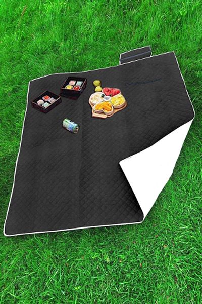 Bundera 160x160 Cm Waterproof Picnic Mat - Camping Type, Quilted Fiber with Self Bag